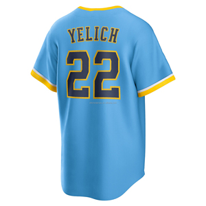 Maillot de baseball homme style 2026 tendance, brodé, Christian Yelich, Jackson Chourio, Jacob Misiorowski, <span class=keywords><strong>Brice</strong></span> Turang, Bob Uecker - Product Image 2