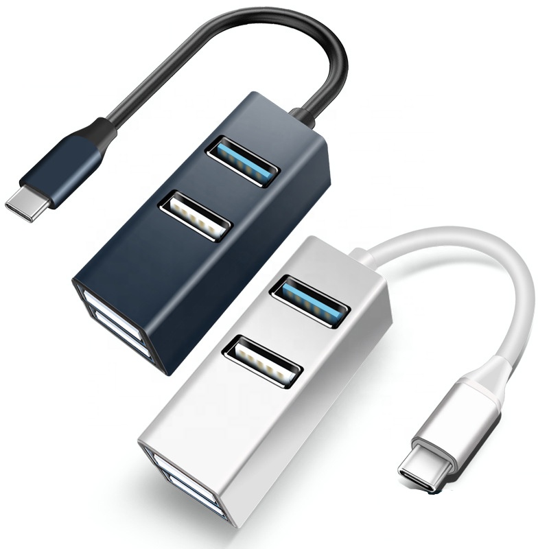 Type-C USB C концентратор USB C до USB 3,0 2,0 тип C переходник с внутренней резьбой 4 порта адаптер разъем док-станции