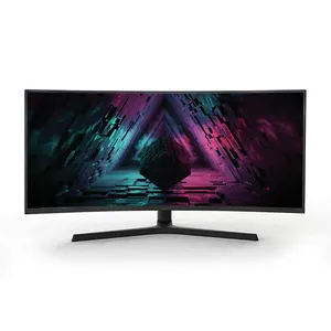 Komputer Komputer 120hz Wqhd layar ramping cepat komputer Lcd 24 layar melengkung panas 4k komputer lengkung tanpa bingkai Monitor 4k Escritorio 27