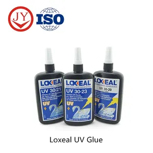 Good quality Italy Loxeal UV glue for glass to metal glass surface to edge UV glue