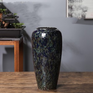 แจกันดอกไม้สไตล์นอร์ดิกคลาสสิกสำหรับห้องนั่งเล่น, แจกันเซรามิกพอร์ซเลนตั้งพื้น, แจกันตกแต่งทำมือสำหรับโต๊ะในโรงแรม - Product Image 2