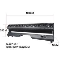 Éclairage de scène RGBW 4-en-1 12*40W LED à tête mobile avec effet swing et contrôle DMX512 HH-ZN1240B pour DJ, discothèque et concert