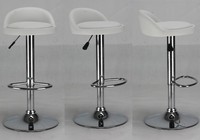 Chaise de bar en cuir noir de luxe réglable moderne de haute qualité