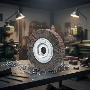 Disque à lamelles en oxyde d'aluminium, tissu perforé 100 mm pour le meulage des métaux, outil abrasif - Product Image 3