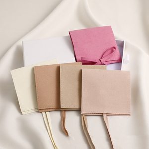 Luxury Suede Microfiber Jewelry Pouch Custom Logo Premium Envelope Style Earring Necklace Packaging Bag Excellent for Premium - Product Image 2