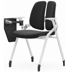 도매 회의 의자 상업용 가구 좋은 품질 접이식 훈련 의자 쓰기 패드 편안한 방문자 의자