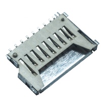 Connecteur de carte PCB de carte mémoire SD de type push-pull