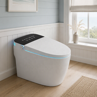 WC intelligent monobloc à chasse automatique avec bidet intégré et télécommande