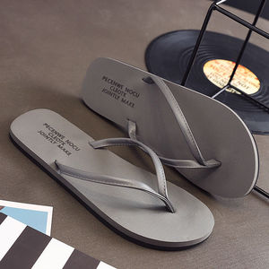 Sandales tongs pour homme style à rabat, collection été 2026, simples, pour la plage, pour couple, avec semelle épaisse et fonction antidérapante - Product Image 4