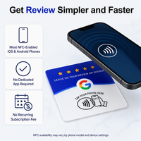Support NFC pour réseaux sociaux NTAG213/215 en acrylique, avec code QR, menu sans contact, plaque de commentaires Google et Instagram, carte de commentaires Google