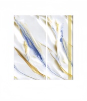 Carrelage de sol d'escalier en porcelaine pleine masse moderne de la collection Premium SPG Guangdong 470x1200 10MM, marche monobloc, glaçure plaquée or