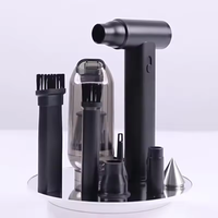 Ventilateur à turbine à air comprimé multifonctionnel pour la maison et le bureau, 130 000 tr/min, rechargeable, souffleur portatif de petite taille, dépoussiéreur