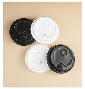 ฝาปิดเครื่องดื่มร้อนขนาด 90 มม. สำหรับแก้วกาแฟ ผลิตจากพลาสติก PP เกรดอาหาร ทนความร้อน ปราศจากกลิ่น สำหรับร้านกาแฟแบบนำกลับบ้าน ใช้ในเชิงพาณิชย์ - Product Image 5