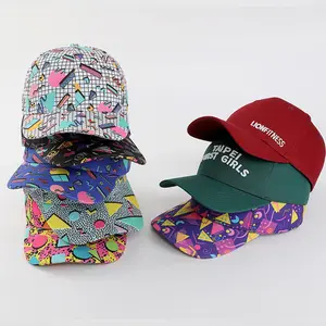 OEM Custom Factory Supplier 6-Panel Structure Baseball Cap Lighted Feature 100% Cotton Fashion Hat Custom 3D Embroidery Logo