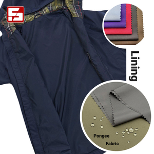 Venta caliente poliester pongee tela pongee forro tela utilizada para gabardina, chaqueta, chaqueta acolchada - Product Image 5