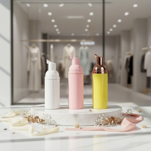 Botella de Plástico PET de 100ml y 50ml con Bomba de Espuma, Impresión Serigráfica Personalizable, Envase Cosmético para Dispensador de Jabón, Mousse y Limpiador - Product Image 1