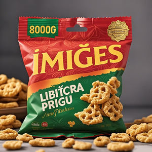 100g 250g 500g 1kg 12 Oz Trái cây khô Khoai tây chiên giòn Trái cây khô Hạt điều Đồ ăn nhẹ Túi đáy phẳng có khóa kéo - Product Image 1