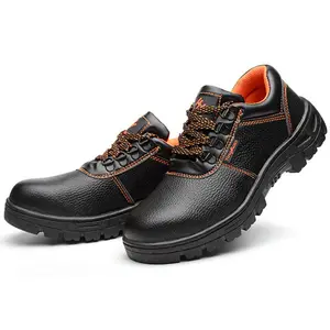 卸売りブランド冬用安全靴ブーツ本革スチールつま先ローカット男性工業用作業靴 - Product Image 5