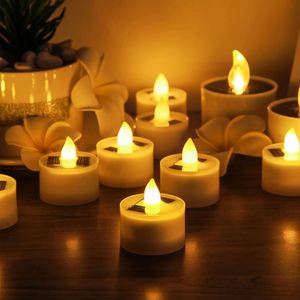 Venta al por Mayor de Velas de Té LED Mini de Plástico con Tapa de Tela, Funcionan con Pilas, sin Llama, Decoración Navideña - Product Image 2