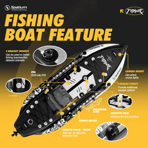 <span class=keywords><strong>Spatium</strong></span>, el último Kayak inflable de liberación de paleta de pie manos libres para 1 persona, barco de pesca, Kayak de pesca en el mar para pesca - Product Image 5