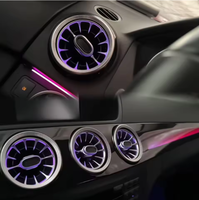 Kit d'éclairage d'ambiance LED 64 couleurs pour Mercedes-Benz E-Coupé 2016-2022, aérateur, tweeter rotatif 4D, accessoires de couverture de haut-parleur de porte