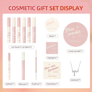 <span class=keywords><strong>Coffret</strong></span> <span class=keywords><strong>Maquillage</strong></span> Décontracté – Idéal Étudiant et Quotidien : Blush, Gloss, Poudre Compacte, Collier – Kit Beauté Simple Tout-en-un <span class=keywords><strong>pour</strong></span> <span class=keywords><strong>le</strong></span> Quotidien - Product Image 3