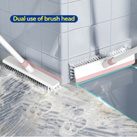 Nouveau chaud salle de bain mur sol brosse longue poignée douche carrelage outil de nettoyage