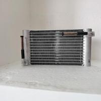 Condenseur à microcanaux en aluminium refroidi par air, radiateur miniature en aluminium à ailettes refroidi par eau pour armoire de réfrigérateur, refroidissement avec ventilateur.