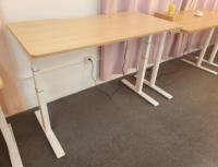 Bureau de travail moderne ergonomique électrique convertible, extensible et réglable en hauteur, en acier inoxydable, fixation murale, garantie 5 ans pour le bureau