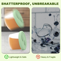 Voedselveilige platina siliconen BPA-vrije opbergdoos met deksel - Mini draagbare snack- en babyvoedselvriezer voor 0-12 maanden