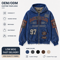 Sweat à capuche épais pour homme, coupe décontractée, style vintage, délavé, effet vieilli, effet éclaboussures et délavé à l'acide
