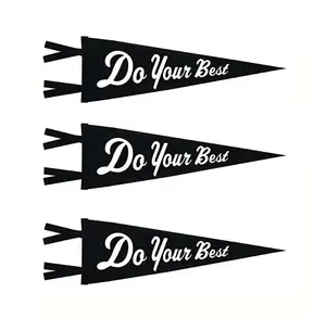 Пользовательские Спортивные рекламные фетровые вымпелы флаг оптом Пользовательский логотип войлок баннер