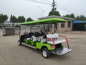 Shuncha Nhà Máy 6 + 2 Chỗ Ngồi 6 Phía Trước Ghế 2 Trở Lại Ghế Điện Golf Giỏ Hàng Off Road Lốp 2023 Hot Bán