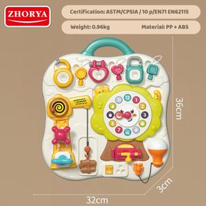 ของเล่นเสริมพัฒนาการเด็กแบบมอนเตสซอรี่ ยี่ห้อ Zhorya รุ่นขายดี บอร์ดกิจกรรมเสริมประสาทสัมผัสสำหรับเด็ก - Product Image 6