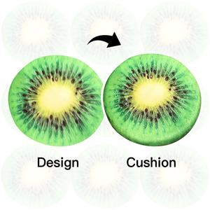 بيع بالجملة مخصص للاستخدام المنزلي كرسي محشو من الفاكهة القطنية وسادة مستديرة ناعمة من القطيفة وسادة وسائد من القطيفة - Product Image 4