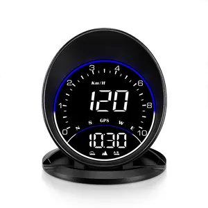 G6 Hot sale Car Hud Heads Up Display 1.8 Inch Clock Speed Usb Meter Trip Meter Course Gps Digital Speedometer Car Hud Display