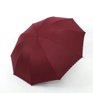 Parapluie pliable portable résistant au vent et aux UV avec impression de logo personnalisée pour adultes, hommes et femmes en voyage par temps de pluie - Product Image 5