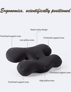Adjustable Memory Foam Sleep Pillow Neck Support Breathable Rebound Therapeutic Ergonomics Pillow for <b>Bed</b> Side Sleeper - Product Image 5