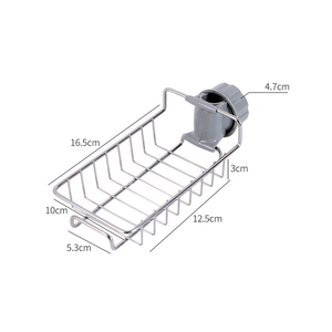 Estante Organizador de Cocina de Acero Inoxidable C223 al por Mayor, Soporte para Paños, Toallas, Jabón y Esponjas - Product Image 2