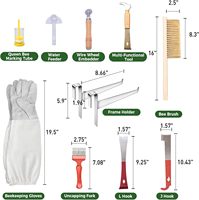 Kit d'outils d'apiculture de 22 pièces pour apiculteurs, comprenant un kit de fumoir à abeilles et des outils de ruche, neuf, garantie 1 an