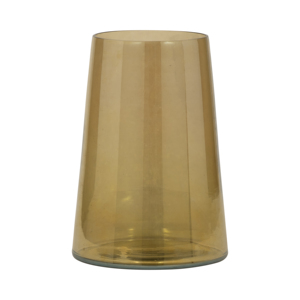 Vaso in vetro affusolato con finitura elegante, decorazione moderna per soggiorno, camera da letto, tavolo. - Product Image 1