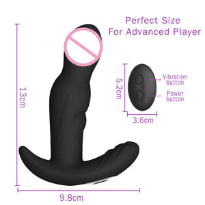 Juguetes de tapón Anal <span class=keywords><strong>Gay</strong></span> de gran tamaño masajeador de próstata y vibrador Anal giratorio tapones anales enormes para hombres y mujeres juguetes sexuales anales - Product Image 6