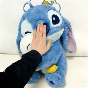 Peluche Alien Blu con Piedoni Che Abbraccia un'Anatra, Pupazzo Grande Super Morbido - Product Image 2