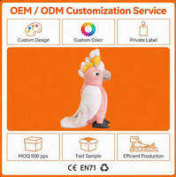 Peluche de perroquet rose, jouet en peluche doux, oiseau en peluche, poupée en peluche, décoration de la maison, cadeaux pour enfants, vente directe d'usine, vente en gros