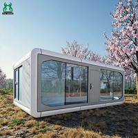 Maisons Contemporaines en Conteneurs d'Acier, Design Minimaliste Européen, Préfabriquées, Écologiques pour Villas, Appartements, Boutiques, Bureaux