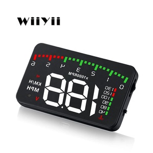 จอแสดงผลบนกระจกหน้ารถ HUD OBD รุ่น A900 โปรเจคเตอร์ LED แสดงผลบนกระจกหน้ารถ ระบบ <span class=keywords><strong>GPS</strong></span> วัดความเร็ว แบบเสียบใช้งานได้ทันที - Product Image 1