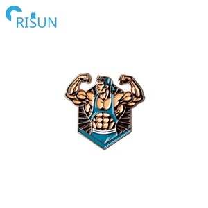 Pin de Esmalte Personalizado al por Mayor para Gimnasio, Fitness, Culturismo, Músculo, Hombre Musculoso con Brazos Fuertes - Product Image 4