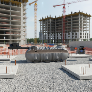 SISTEMA DE RIEGO PRIMARIO CON CONTENEDOR SOBRE EL SUELO DE 10000L - Product Image 1