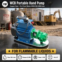 Pompe à engrenages en fonte WCB 100, 100 LPM, 0,3 Mpa, 1,1 KW, pour transfert d'huile à faible viscosité, 2800 tr/min avec moteur