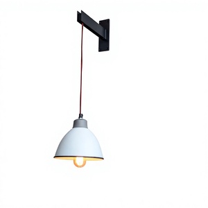 Affordable Price Metal Wall Mount Pendant Lamp White Cone Hanging Lamp Latest Design For Home Interior Office Restaurants Deco - Product Image 1
